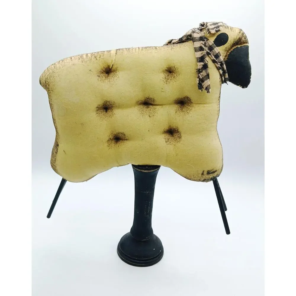 Primitive Wooly Sheep Farmhouse Decoration